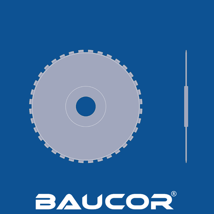 7" Diameter Slotted Tooth Perforation Circular Blade, Part Number 90086