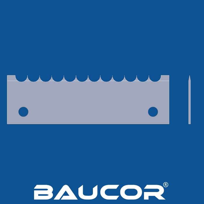 5" Long Wavy Tooth Perforation Straight Blade, Part Number 91057