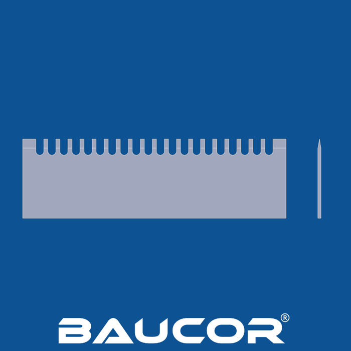 12" Long U Type Tooth Perforation Straight Blade, Part Number 91109