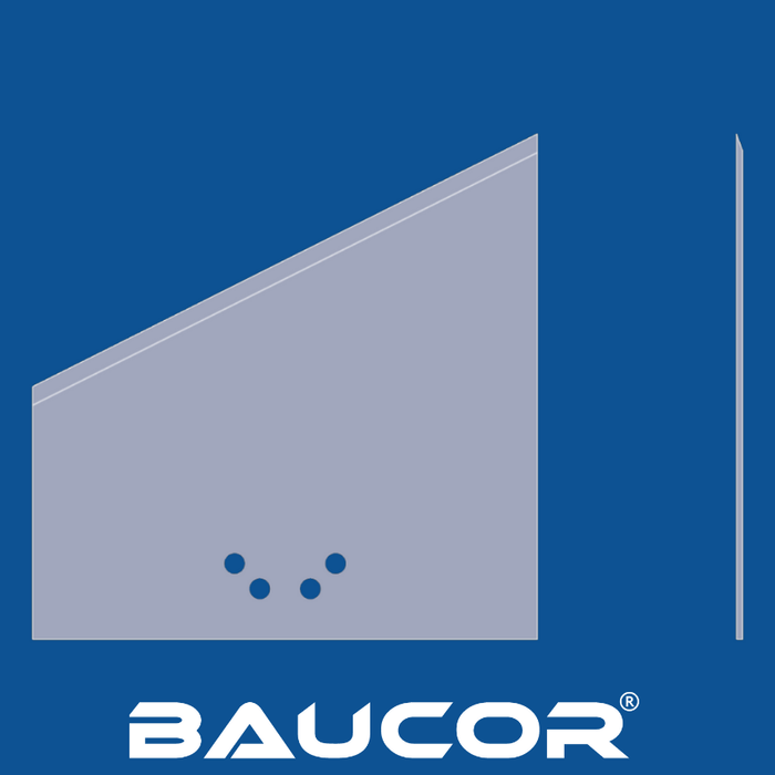 5" Long Smooth Edged Straight Guillotine Knife, Part Number 91232