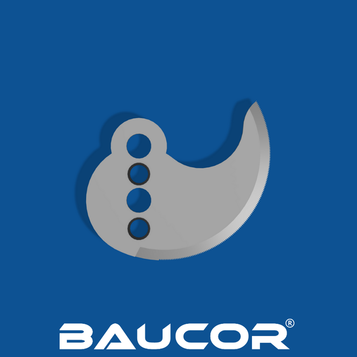 3" Long Smooth Edged Curved Cutting Knife, Part Number 93028